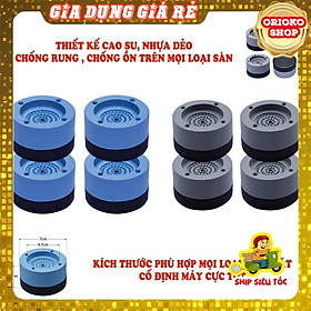 Chân máy giặt 4 miếng cao su cao cấp chống ồn chống rung