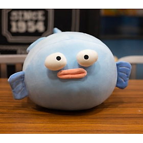 Thú nhồi bông cá nóc mặt ngáo nghộ nghĩnh - Size 45cm - Quà tặng cá nóc mặt ngáo nhồi bông êm mịn dễ thương - Gối ôm mềm mịn cho bé