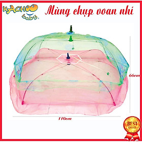 Mùng chụp Kachoobaby - loại voan nhỏ cho bé, (kt 66cmx110cm)giúp đề phòng muỗi và côn trùng đốt, giúp bé ngủ ngon hơn