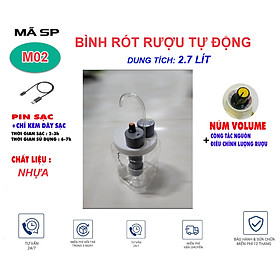 Bình rót rươu điện tử 4.0 dung tích 1.5 lit nhựa