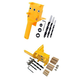 2 Sets Woodworking Dowel Jig  and Dowel Pins for Joinery Doweling