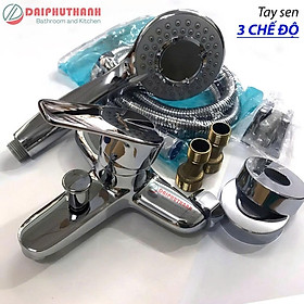 Mua Bộ Vòi Sen Tắm Nóng Lạnh KZ-SV03 Đồng Thau Phủ Crome - Đủ bộ gồm Củ sen  tay sen  dây 150cm và gác sen