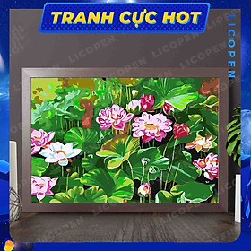 Mua Tranh Tô Màu Theo Số - Tranh Hương Sắc Hồng Thắm - MS447