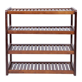  Kệ Giày Dép 4 Tầng Rộng 45cm (Nâu)