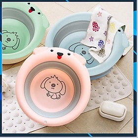 Mua Chậu rửa mặt silicon gấp gọn đa năng cho bé