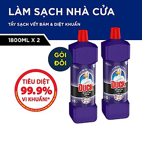 Combo 2 Tẩy Rửa Nhà Tắm DUCK Siêu Tẩy Pro 1800ml chai