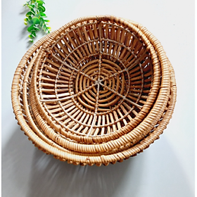 Mua Rổ Mây Guột Tròn Nhiều Cỡ Đựng Hoa Quả  Đựng Đồ Trang Trí Nhà Cửa  Đan Tay Tự Nhiên Của Vitrapro