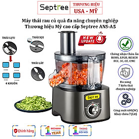 Mua Máy Thái Rau Củ Quả Septree ANS-A5 Thương Hiệu Mỹ Công Suất Lớn 600W  Khay Chứa 7L  Năng Suất Cắt 300kg/giờ  Lát Cắt Mịn  Nhập Khẩu - BẢO HÀNH 1 NĂM  HÀNG NHẬP KHẨU