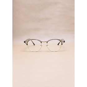 Gọng Kính Cận Tròn Ngố Nửa Viền Thời Trang Unisex, Chất Liệu B-Titanium Cao Cấp - G1774