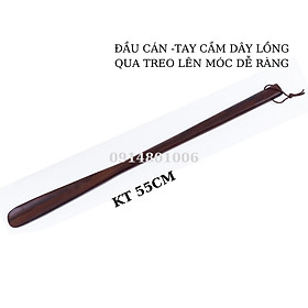 Hai Cây Xỏ Giầy Gỗ Muồng Đen KT 55CM- DAICAT -Hàng chính hãng