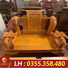 Mua bộ bàn ghế tần thủy hoàng gỗ gõ đỏ nam phi dài 2m4