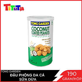 Đậu Phộng Da Cá Sữa Dừa Tong Garden Hộp 190g