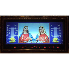 Tranh đồng hồ lịch vạn niên, Chúa Giesu và mẹ Maria 8607