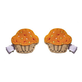 Kẹp Tóc Cupcake Cho Bé Latin Handmade LT376C