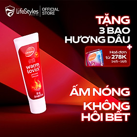 Gel Bôi Trơn LifeStyles Warm Lovin' Massage Lotion Bôi Trơn Quan Hệ Tăng Cảm Giác Ấm Nóng 50ml