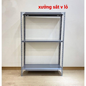 Mua kệ sắt mâm v lỗ( Rộng 40cm x Dài 1M) cao 60-80-1M-1 2M  nhiều tầng