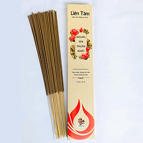 Mua Nhang Sen Hương Xưa Liên Tâm 38cm  90 cây - Ít khói  100% Từ Quế Hồi thiên nhiên