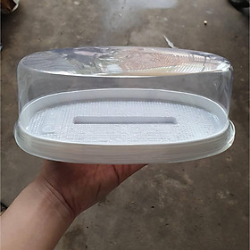 Mua Bộ 20 hộp nhựa đựng bánh oval KT: 21cm x9cm x7.5cm
