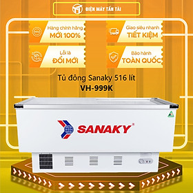 Mua TỦ ĐÔNG TRƯNG BÀY KEM SANAKY 516 LÍT VH-999K NHÔM (R134A) - HÀNG CHÍNH HÃNG - CHỈ GIAO HCM