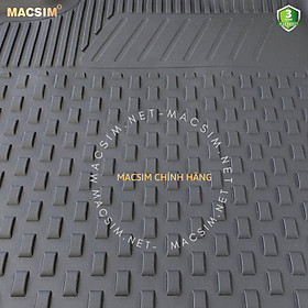 Thảm lót sàn ô tô nhựa TPE Silicon Audi A7 ( C7) 2010- 2018 Black Nhãn hiệu Macsim
