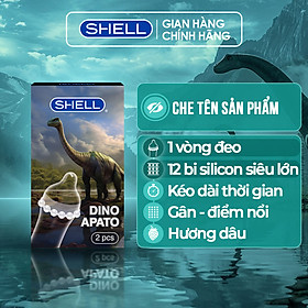 Bao cao su Shell Dino Apato - Hộp 1 phụ kiện + 1 bao Shell Performax (Hộp 2 cái) | SHELL CHÍNH HÃNG