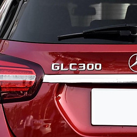 Sản phẩm Decal tem chữ GLC300, GLC250, GLC200 dán đuôi xe hơi, ô tô