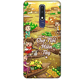 Ốp lưng dành cho điện thoại NOKIA 3.1 Plus Hình Chợ Nổi Miền Tây - Hàng chính hãng