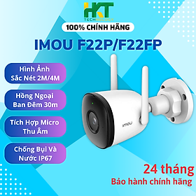 Camera Wifi Ngoài Trời IMOU F22P, F22FP 2MP Chống Nước, Có Mic Thu Âm - Hàng chính hãng