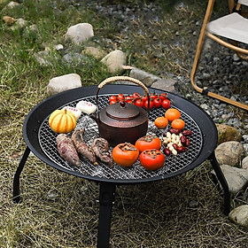 Hình ảnh Bếp Lò Nướng Than Hoa BBQ Có thể xếp gọn Charcoal Brazier USA Full Option