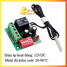 Mạch công tắc cảm biến nhiệt độ 12VDC XH-W1701