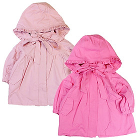 Áo khoác kaki hồng thắt nơ 15 đến 25 kg cho bé gái Quảng Châu 01281