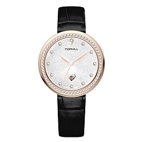 ĐỒNG HỒ TOPHILL TE065L.MB3637 Đồng hồ nữ Thụy Sĩ, kính sapphire, vỏ thép 316L