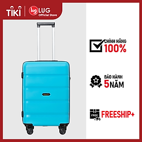 Vali Kéo Lug Lusetti Sharon S18S22 LS1150 Nhựa PP Chống Bể Vỡ, Khóa TSA An Ninh Quốc Tế - Light Blue - 22 inch