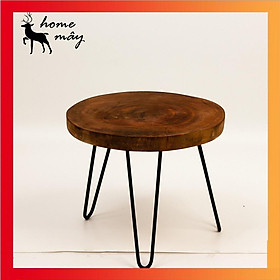 Mua Bàn Trà Gỗ Xà Cừ HOME MÂY nguyên khối bóng loáng kết hợp chân sắt Hairpin
