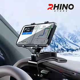 Mua Kệ kẹp điện thoại trên ô tô Rhino KP701  giá đỡ kẹp điện thoại trên xe tiện lợi - Hàng chính hãng