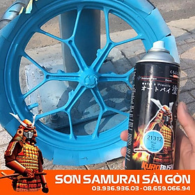 Sơn SAMURAI KUROBUSHI 312 MÀU XANH DA TRỜI chính hãng dành cho xe máy