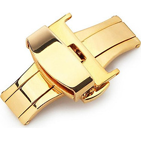 Khóa bướm ĐÔI thép không gỉ dùng cho dây da nhiều SIZE