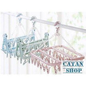 Mua Móc chùm phơi quần áo  đồ baby  tã  đồ nhỏ 32 kẹp GD95-MTVo32