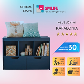 Kệ để đồ chơi cho bé SMLIFE Kafalonia  | Gỗ MDF dày 17mm chống ẩm | D90xR40xC60cm