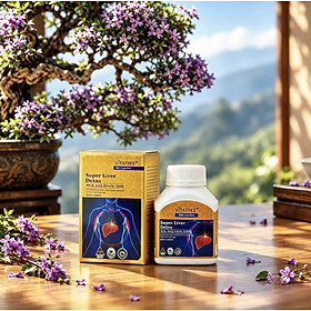 Viên uống giải độc gan Vitatree Super Live detox , hộp 100v, nhập khẩu chính hãng Úc
