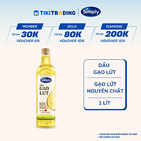 Dầu Gạo Lứt Simply 1L