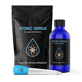 Suspended Solutions - Atomic ORMUS - 4oz - Monoatomic Gold Ormus - Memory AID, ENERGETICALLY Enhanced, REJUVENATING, Increased Energy, Stamina, Vitality - Gold, Platinum, Iridium