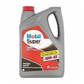 Nhớt Mobil super 10W40 (4.73 lít) - Nhớt Mobil nhập khẩu từ Mỹ