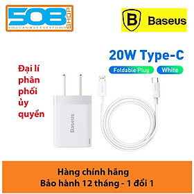 Mua Bộ sạc nhanh IP13 Baseus 20W Super Si Pro Mini USB C sạc nhanh QC3.0 PD - Hàng chính hãng