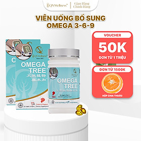 Combo Ưu Đãi Viên Uống Omega-3 Thực Vật Omega Tree QN Wellness Thuần Chay Chiết Xuất Từ Dầu Hạt Lanh, Hỗ Trợ Sức Khỏe Tim Mạch & Làn Da - Hộp 60 Viên x 2