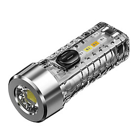 Nhẫn khóa nhỏ mạnh mẽ LED đèn pin LED TYP-C Đèn pin sạc đèn pin IP65 đa chức năng chống thấm cho các trường hợp khẩn cấp phù hợp để đi bộ, tìm kiếm, đi bộ đường dài.
