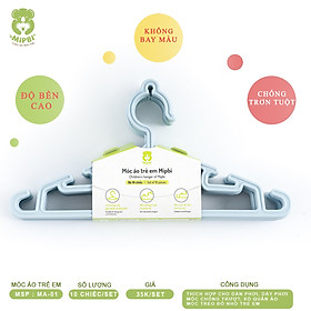 Set 10 chiếc móc áo trẻ em Mipbi