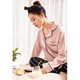 Bộ Đồ Ngủ Nữ Tay Dài Haizhining 17W27