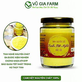 Tinh Bột Nghệ Nguyên Chất VG Honey (100g/hũ) - Đắp mặt nạ dưỡng da, hỗ trợ dạ dày tiêu hóa hiệu quả