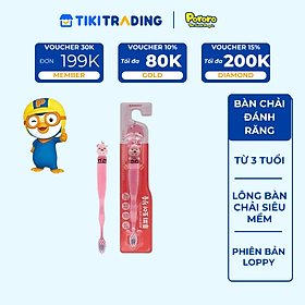 Bàn chải đánh răng siêu mềm phiên bản Loopy cho bé từ 3 tuổi